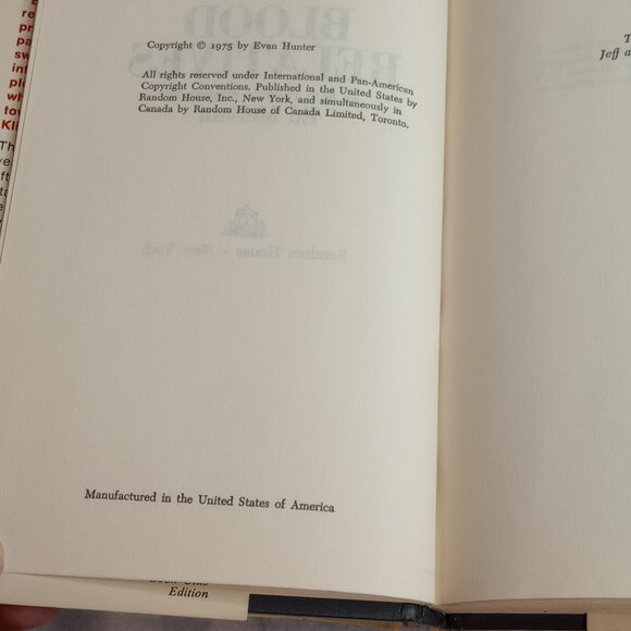 Blood Relatives Ed McBain 87th Precinct #30 - Picture 5 of 16